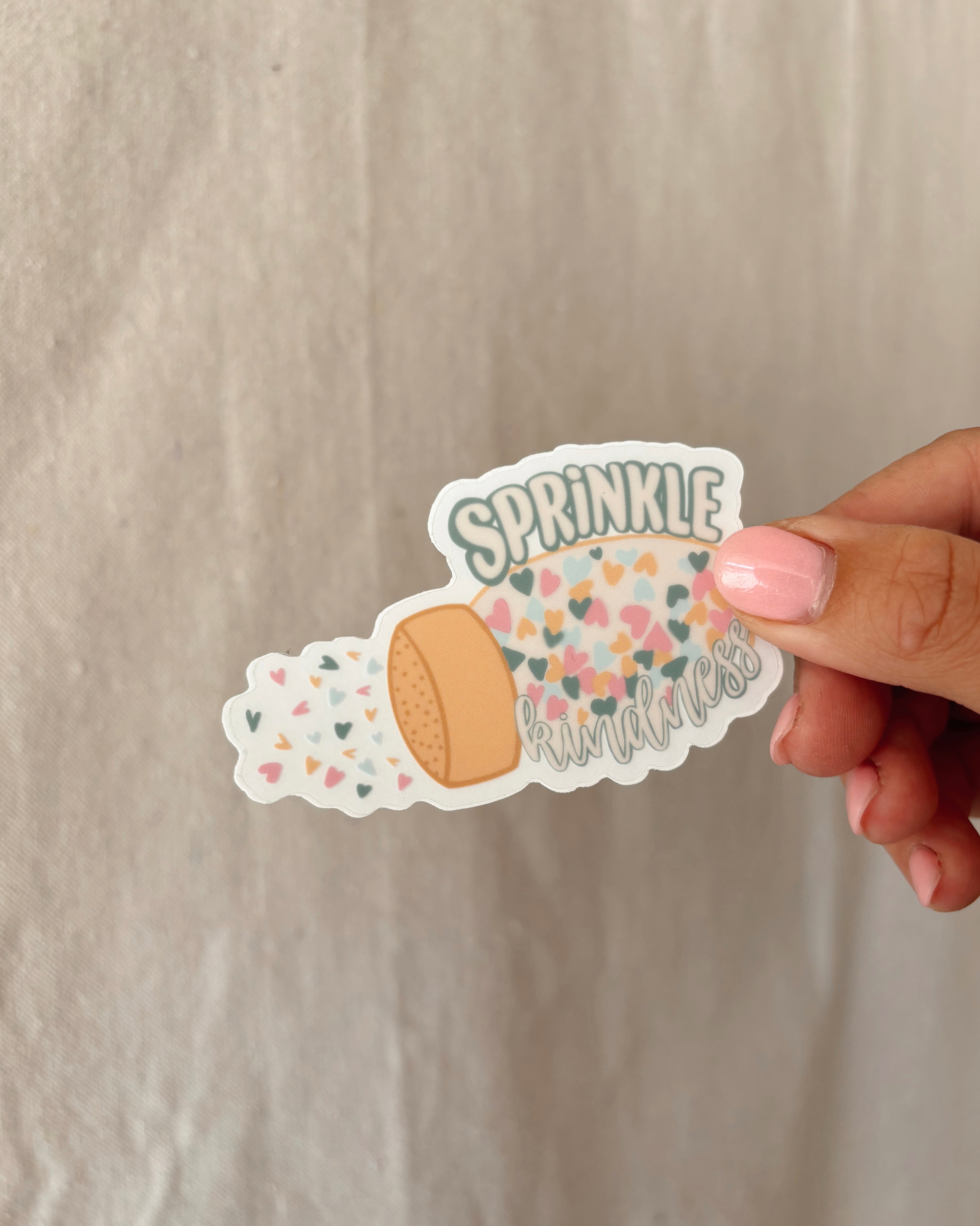 Sprinkle Container Sticker Sprinkle Kindess || Sticker – Kamaela's Kreamery