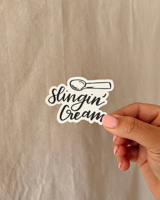 Slingin' Cream || Sticker